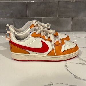 Nike Borough Sneakers in Orange and White